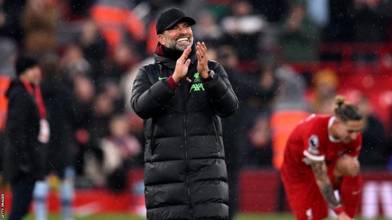 Liverpool have won all six home games in the Premier League this season