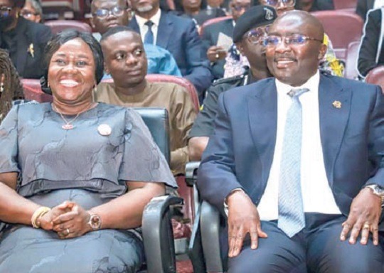 Justice Gertrude Sackey Torkornoo with Dr. Mahamudu Bawumia