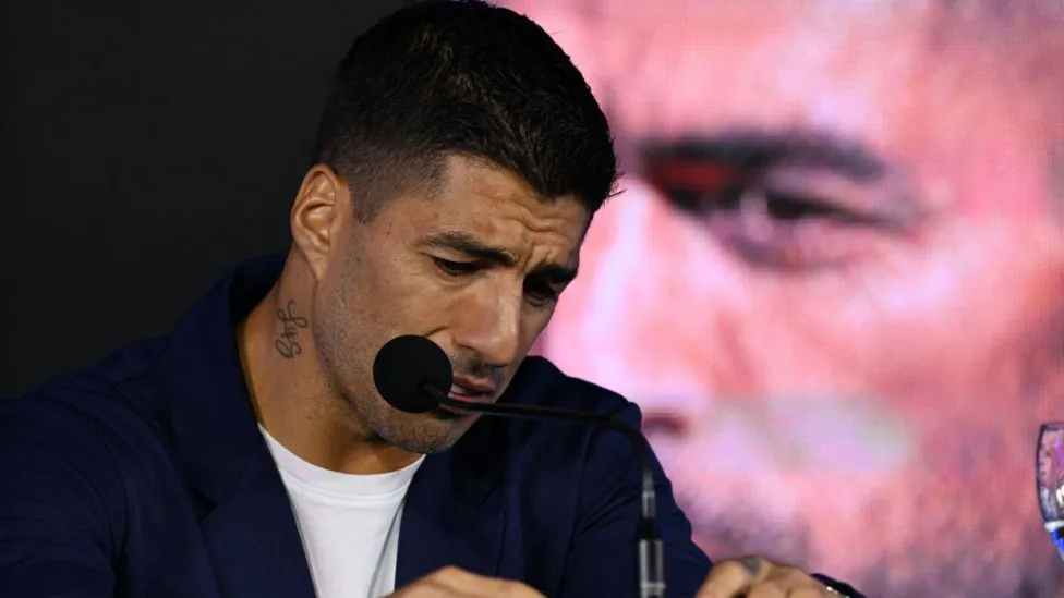 Uruguay's star striker, Luis Suarez