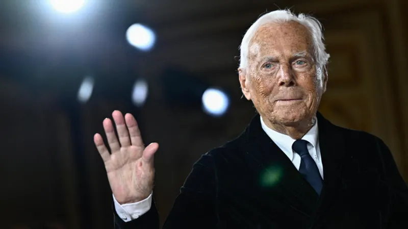 Renowned Italian fashion designer and global style icon Giorgio Armani