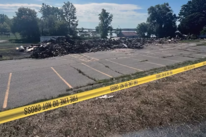 A fire destroyed a historic waterfront building in Deseronto, Ont. Two teens have been charged with arson.