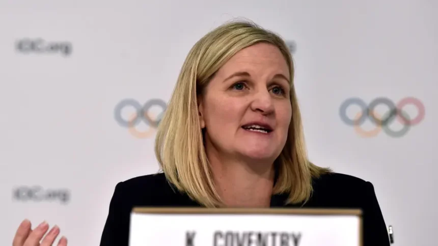 Kirsty Coventry was elected as the IOC's first female president in March