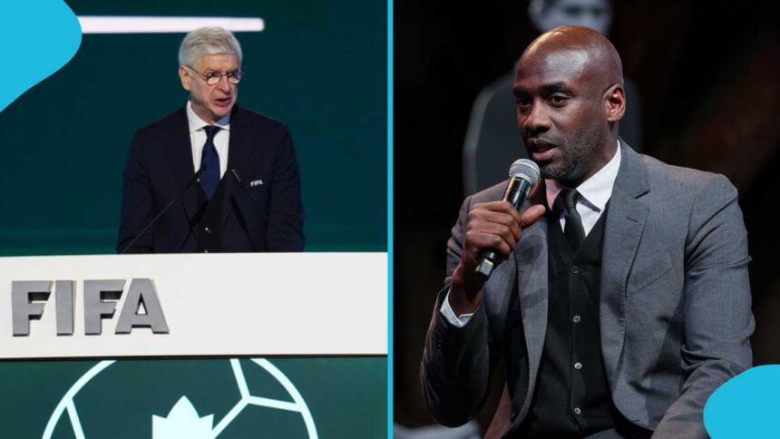 Arsene Wenger and Otto Addo
