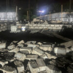 demolished NDC office in Ellembelle