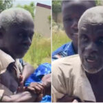 Elderly man breaks down