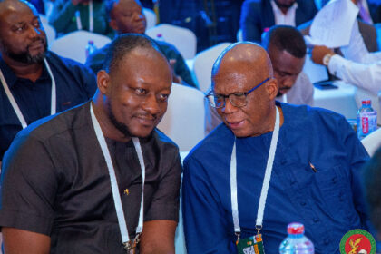 Edmond Kombat and Tema Oil Refinery with SIGA Chair