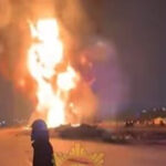 A fuel tanker has been engulfed in flames on the Tema Motorway