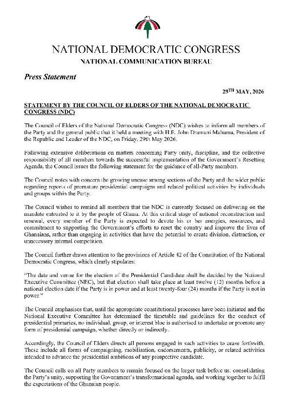 NDC Letter