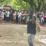 Hours of heavy rainfall have left parts of Sandema cut off