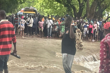 Hours of heavy rainfall have left parts of Sandema cut off