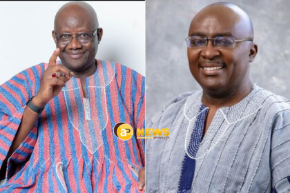 Former National Chairman of the New Patriotic Party (NPP), Paul Afoko and former Vice President Mahamudu Bawumia