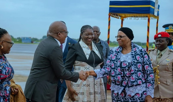President Netumbo Nandi-Ndaitwah of Namibia has arrived in Accra