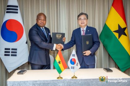 Samuel Okudzeto Ablakwa and Cho Hyun