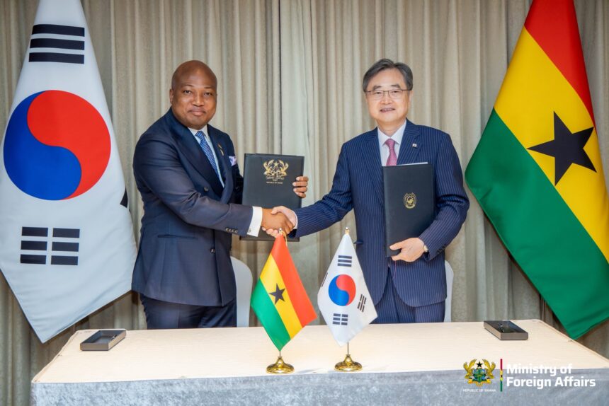 Samuel Okudzeto Ablakwa and Cho Hyun