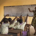 Teacher in a classroom