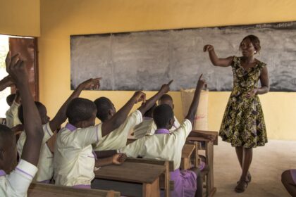 Teacher in a classroom