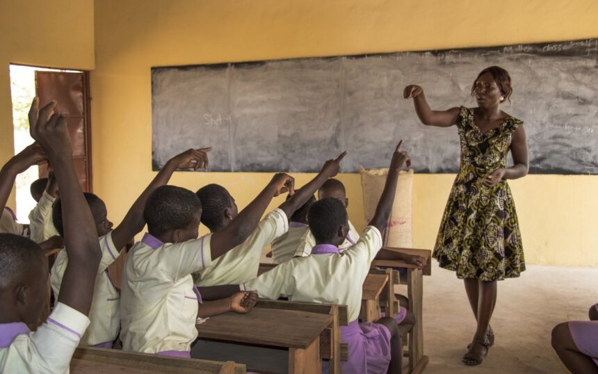 Teacher in a classroom