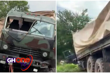 military truck collides with STC bus
