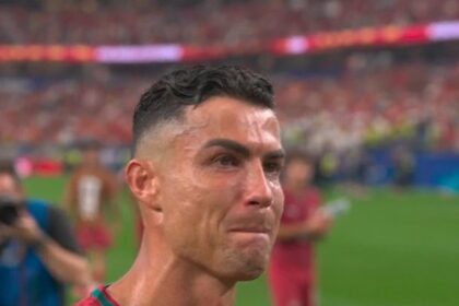 Ronaldo broke down in tears