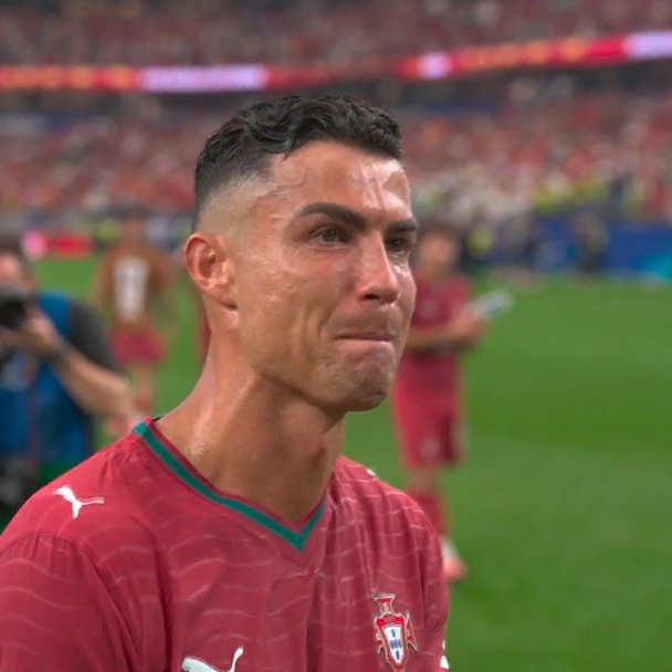 Ronaldo broke down in tears