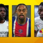 Vinicius Jr, Bradley Barcola and Yan Diomande,