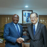 Dr Mahamudu Bawumia and Japan’s Ambassador to Ghana, Hiroshi Yoshimoto