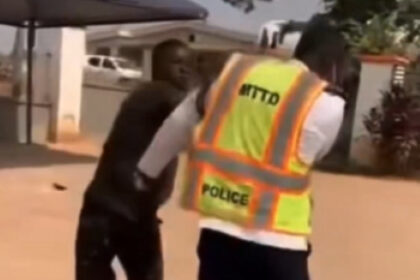 Driver slaps police officer during dispute