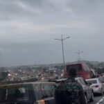 Heavy traffic builds up at Ofankor