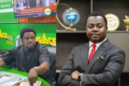 Charles McCarthy and NPP MP Rev John Ntim Fordjour