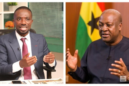 Dennis Miracles Aboagye and President John Dramani Mahama