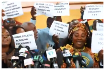 Minority in Parliament staged a protest after Speaker Alban Bagbin