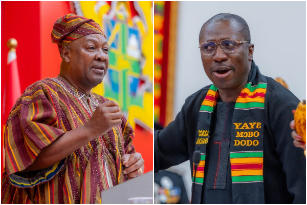 President John Mahama and Alexander Afenyo-Markin