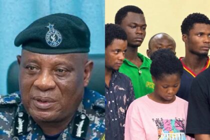 Robbery suspects react as IGP plays alleged robbery videos