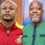 Andre Dede Ayew and veteran broadcaster Kwami Sefa Kayi
