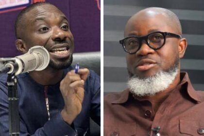 Dennis Miracles Aboagye and EOCO boss Raymond Archer