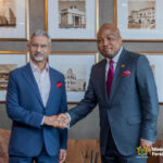Dr Subrahmanyam Jaishanka and Foreign Affairs Minister Samuel Okudzeto Ablakwa