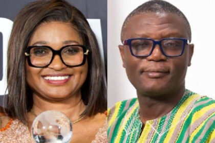 GTA CEO Maame Efua Houadjeto and Sports Minister Kofi Adams