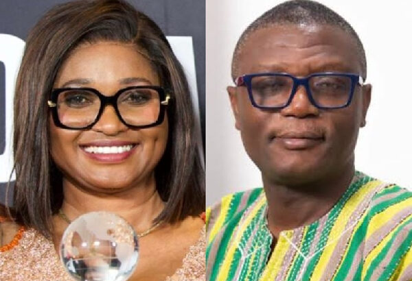 GTA CEO Maame Efua Houadjeto and Sports Minister Kofi Adams