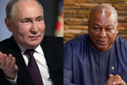 Russia President Putin and John Mahama
