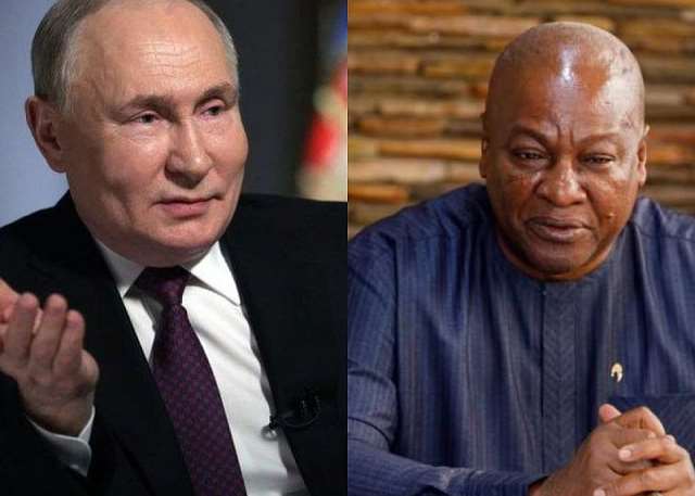 Russia President Putin and John Mahama