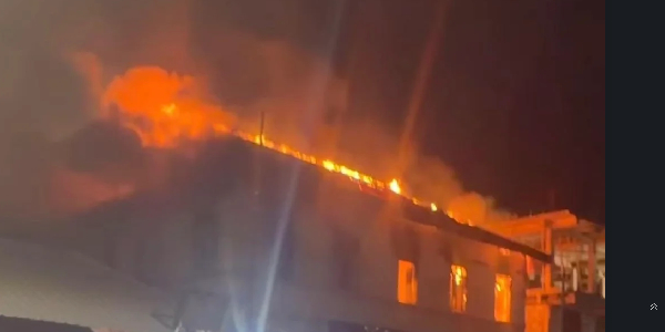 The fire started around 10:00 pm